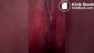 Closeup of A long thick noisy shit from milf
