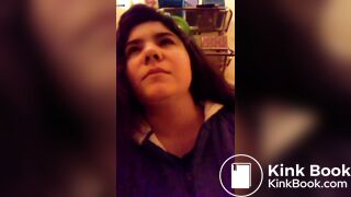 Beautiful girl pooping vlog