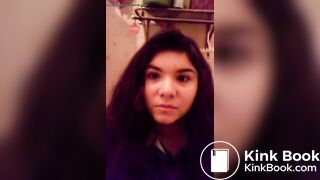 Beautiful girl pooping vlog