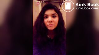 Beautiful girl pooping vlog