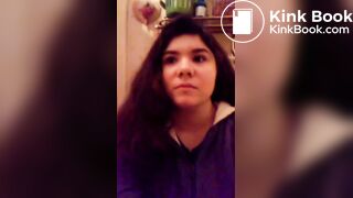 Beautiful girl pooping vlog