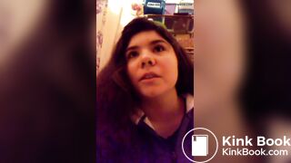 Beautiful girl pooping vlog