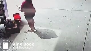 Woman has a poop accident in store