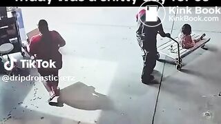 Woman has a poop accident in store