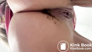 Goddess Unloads Mega Log on Your Face