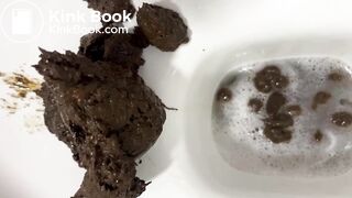 Goddess Unloads Mega Log on Your Face