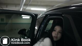 Korean girls poop outside car