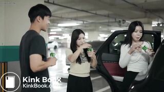 Korean girls poop outside car