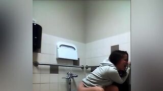 Sexy girl has pooping in public