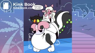 Noelle's diapered piggyback ride accident