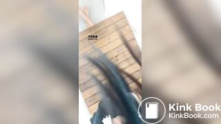 Goddess sera-黑丝女神脚下的犬化黄金奴