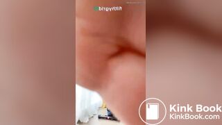 Girl poops during workout