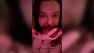 Fattie Smelling Her Poop