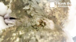 Big poop in spotted panties - video 2