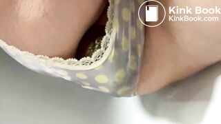 Big poop in spotted panties - video 2