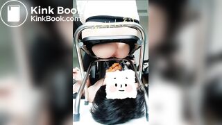 chinese girl scat feeding - 01