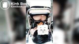 chinese girl scat feeding - 01