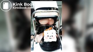 chinese girl scat feeding - 01