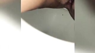 Chinese girl on the toilet