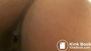 Ebony shitting in toilet - video 2