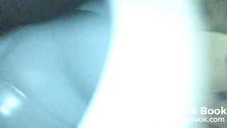 Creamy shit in toilet