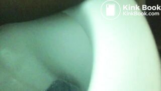 Creamy shit in toilet