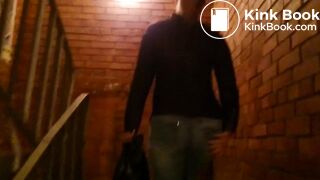 Shitting in jeans in the public hall