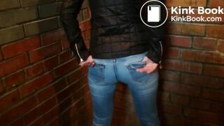 Shitting in jeans in the public hall