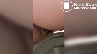 Girl pooping on toilet - video 9