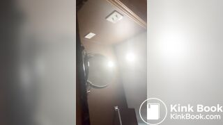 black girl on toilet pooping pt 2