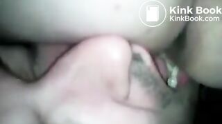 BBW shits in his mouth whilst he Jerks