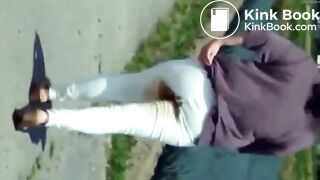 CAUGHT PANTY POOPING IN PUBLIC