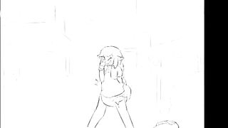 Deer girl sudden urge to go