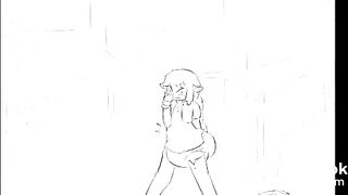 Deer girl sudden urge to go