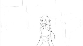 Deer girl sudden urge to go