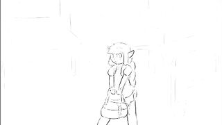 Deer girl sudden urge to go