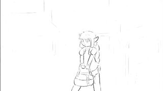 Deer girl sudden urge to go