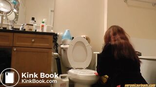 VS pooping on toilet