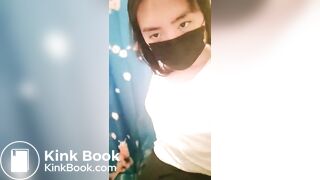 Sexy Hot Asian Girl Nice Black Pantyhose Poop