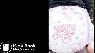 MESSING A DIAPER IN THE WOODS
