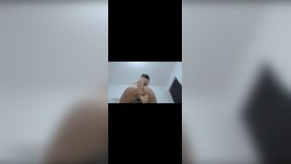 Latina colombiana dildo dirty and shit eat