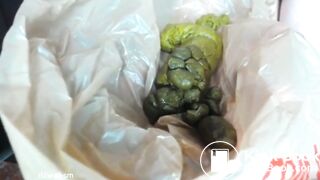 Blond Girl lets out a mushy missionary poo