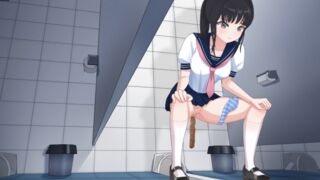 Japanese School Anime girl pooping - 美波Minami