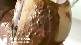 Big sloppy poop in white panties