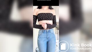 Desperate pantypoop in shiny panties