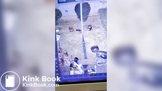 This girl couldn't hold on,in community square