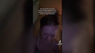 Tik Tok girl pooping on toilet
