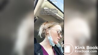 Tik Tok girl pooping on toilet