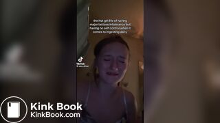Tik Tok girl pooping on toilet