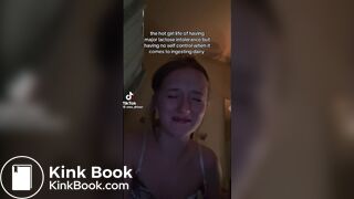 Tik Tok girl pooping on toilet
